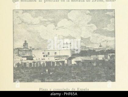 Libre à partir de la page 289 de "allende el Estrecho. Viajes por Marruecos. La campaña de Melilla. La del embrajada Marrakeix à général Martinez Campos. Impresiones y recuerdos, etc' . Banque D'Images