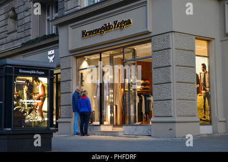 Ermenegildo Zegna, Kurfuerstendamm, Charlottenburg, Berlin, Deutschland Banque D'Images