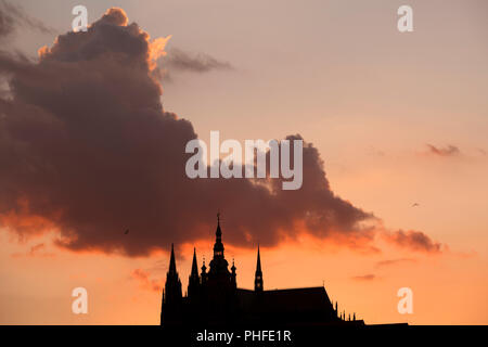 Hradcany, le château de Prague, Prague, République tchèque. Banque D'Images