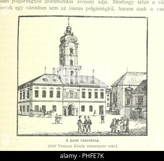 Libre à partir de la page 537 d'un "Magyar Nemzet tortenete. Szerkeszti Szilágyi S. [avec cartes et illustrations.]' . Banque D'Images