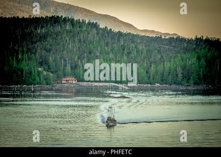 Paysage autour de la ville de Ketchikan Alaska Banque D'Images