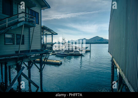 Paysage autour de la ville de Ketchikan Alaska Banque D'Images