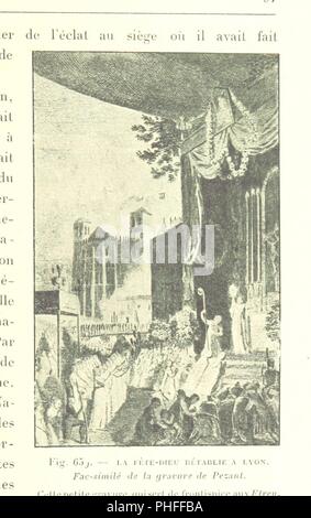 Libre à partir de la page 631 de la "nouvelle histoire de Lyon et des provinces de Lyonnais, Forez, Beaujolais, etc. [illustré par l'auteur.]' . Banque D'Images