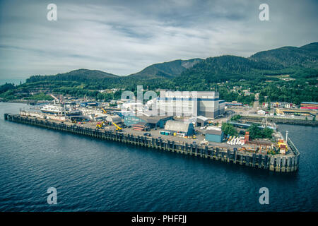 Paysage autour de la ville de Ketchikan Alaska Banque D'Images