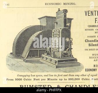 Libre à partir de la page 700 de "l'exploitation économique. Un manuel pratique pour le mineur, le métallurgiste, et de la marine marchande". Banque D'Images