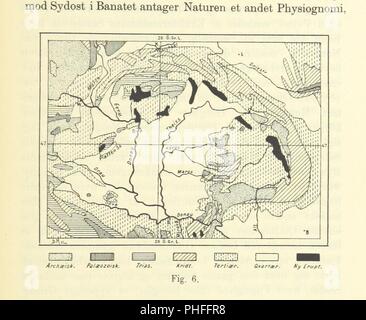 Libre à partir de la page 701 de "Omrids noermest udarbejdet à Geographien, foreloesninger orug ui ved' . Banque D'Images