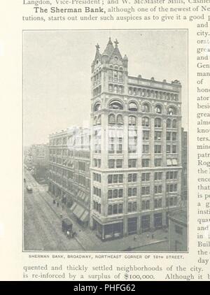 Libre à partir de la page 754 du manuel du "roi de la ville de New York. Un aperçu historique et description de la métropole américaine. . Avec des illustrations, etc. (deuxième édition.)' . Banque D'Images