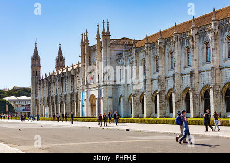 Lisbonne, Portugal - 27 mars 2018 : le monastère des Hiéronymites ou le monastère des Hiéronymites est situé à Lisbonne, Portugal Banque D'Images