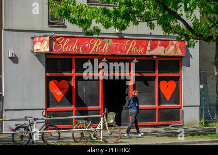 Club Rote Rose, Lewishamstrasse, Charlottenburg, Berlin, Deutschland Banque D'Images