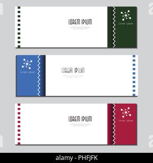 Vector abstract template web bannière conception géométrique. Illustration de Vecteur