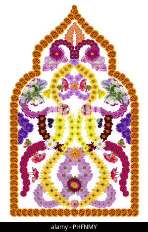 Fleurs de la mosquée Banque D'Images