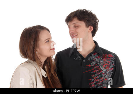 Close up image des jeunes couples d'amour Banque D'Images