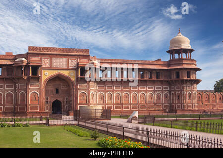 Fort Rouge à l'intérieur. L'Agra. L'Inde Banque D'Images