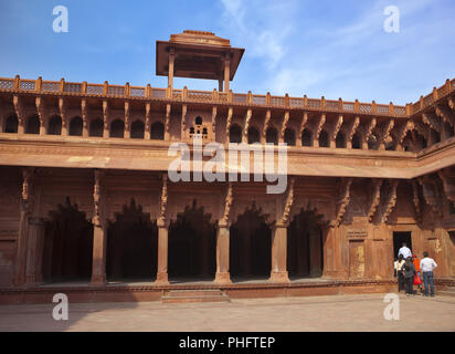 Fort Rouge à l'intérieur. L'Agra. L'Inde Banque D'Images