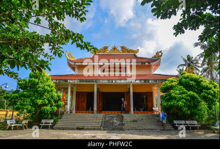 , Kien Giang, Vietnam - Dec 12, 2017. Temple local sur Tho Chau Island (Poulo Panjang) dans, Kien Giang au Vietnam. Banque D'Images