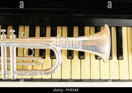 Close-up of piano keys Banque D'Images