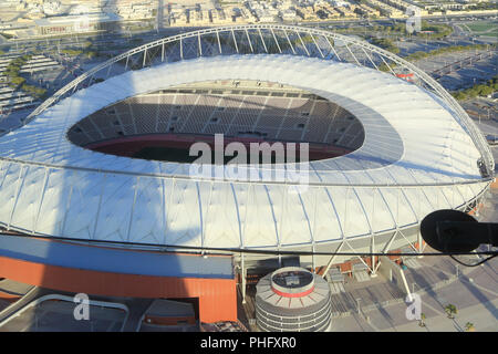 Khalifa International Stadium de Doha, dans la capitale du Qatar Banque D'Images