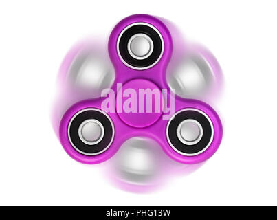 Rose de filature spinner isolé sur fond blanc Banque D'Images