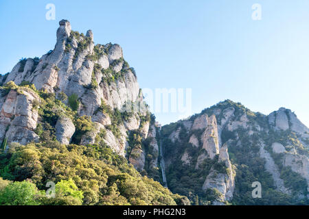 Paysage de montagne Montserrat Banque D'Images