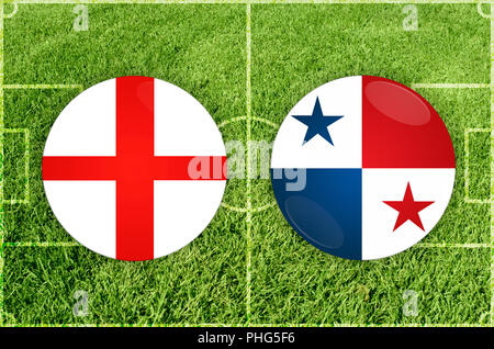 L'Angleterre contre le Panama football match Banque D'Images