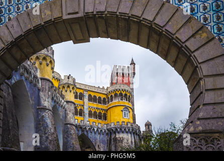 Palais de Pena à Sintra, Portugal Banque D'Images