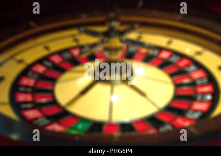 Focus Blur dans casino. La roulette dans un casino. dynamique Banque D'Images