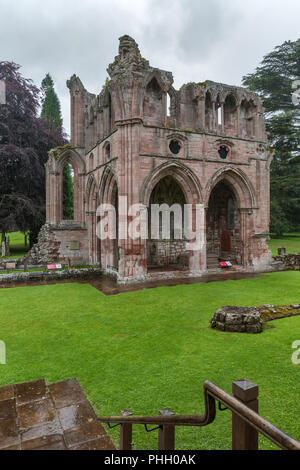 Abbaye de Dryburgh, Berwickshire, Ecosse, Royaume-Uni Banque D'Images