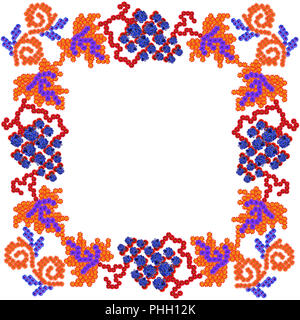 Cadre photo raisins simple carré Banque D'Images