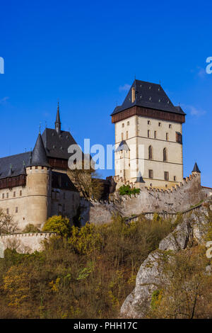 Château Karlstejn en République Tchèque Banque D'Images