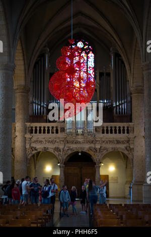 L'intérieur de la cathédrale Notre-Dame à Luxembourg-ville Banque D'Images