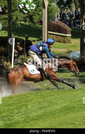 Burghley Horse Trials cross country Banque D'Images