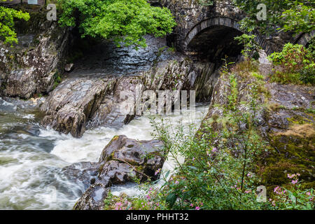 Betws-Y-coed dans le parc national de Snowdonia au Pays de Galles, Royaume-Uni Banque D'Images