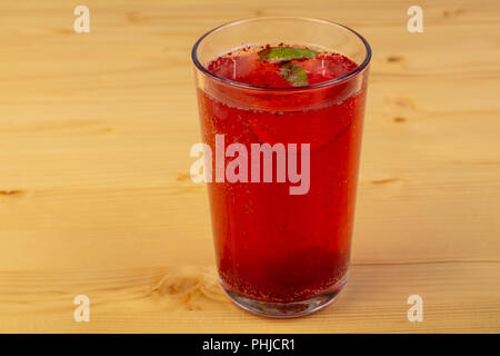 À la menthe limonade aux fraises et citron Banque D'Images