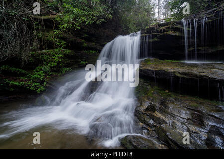 Martin Creek Falls dans la région de Clayton en Géorgie. Banque D'Images