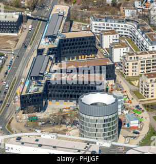 Nouvelle construction d'Funke-Medien au siège de Berliner Platz à Berlin Grüne Mitte à Essen dans la Ruhr en NRW. Ruhr, Essen, Rhénanie- Banque D'Images