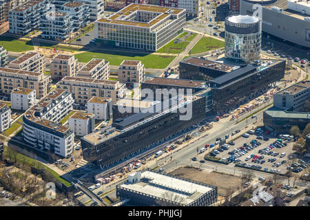 Nouvelle construction d'Funke-Medien au siège de Berliner Platz à Berlin Grüne Mitte à Essen dans la Ruhr en NRW. Essen, Ruhr, Rhénanie-N-W Banque D'Images