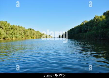 Le Delta du Danube, Roumanie Banque D'Images