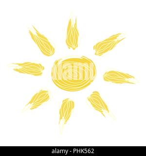 Icône Sun vector illustration Illustration de Vecteur