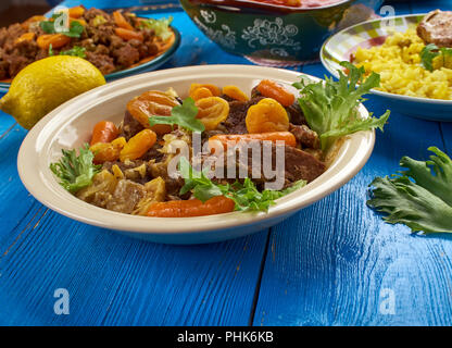 Le curry d'agneau doux sud-africain potjie curry d'agneau Banque D'Images
