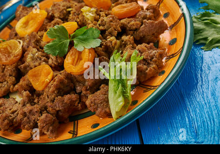 Kalahari sud-africain curry hachis Banque D'Images