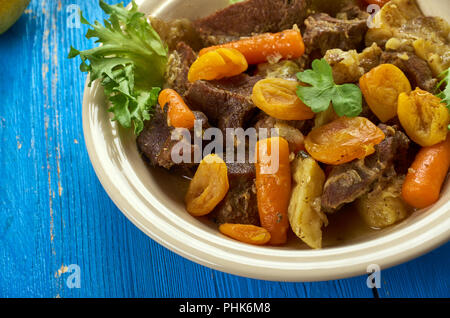 Le curry d'agneau doux sud-africain potjie curry d'agneau Banque D'Images