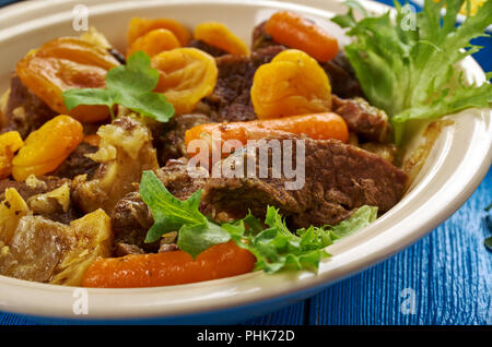 Le curry d'agneau doux sud-africain potjie curry d'agneau Banque D'Images