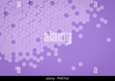 Arrière-plan hexagonal violet Banque D'Images