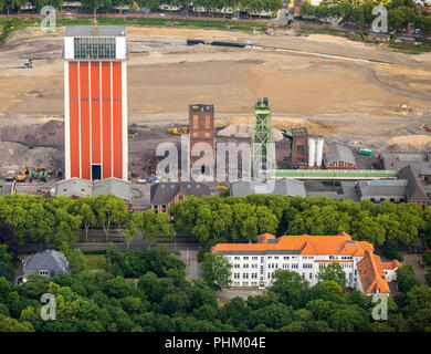 Photo aérienne, châtelet de Friedrich Heinrich Schacht 1/2 colliery dans Kiev, 60 a,b Vozdvyzhneska Street Ouest, la mine de l'ancien châtelet Kamp-L Banque D'Images