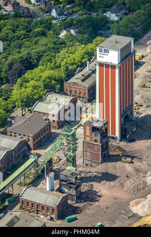 Photo aérienne, châtelet de Friedrich Heinrich Schacht 1/2 colliery dans Kiev, 60 a,b Vozdvyzhneska Street Ouest, la mine de l'ancien châtelet Kamp-L Banque D'Images