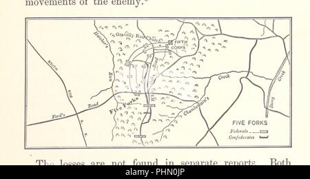 Libre à partir de la page 701 de "de Manassas à Appomattox. Mémoires de la guerre civile en Amérique ... Illustré, etc' . Banque D'Images