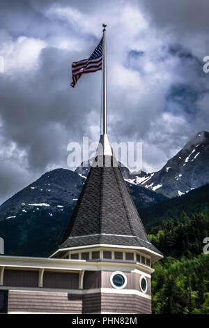 Skagway en Alaska en juin, usa ville du nord près de canada Banque D'Images