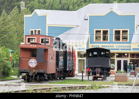 Skagway en Alaska en juin, usa ville du nord près de canada Banque D'Images