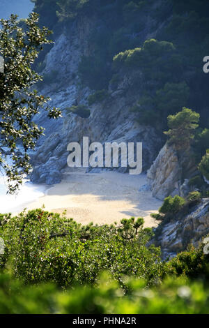 Paysage typique du Costa Brava près de Tossa de Mar en Espagne Banque D'Images