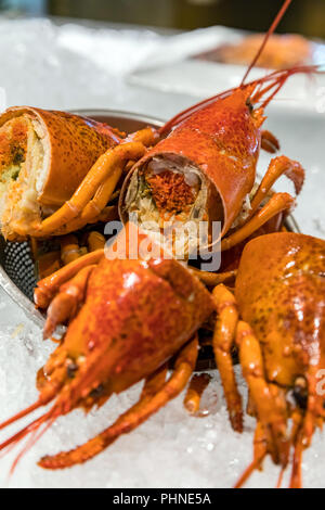 homard sur glace Banque D'Images